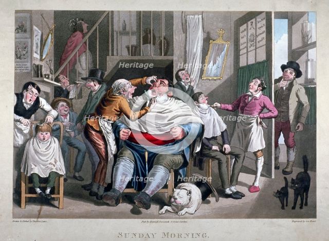 'Sunday Morning', c1825.                             Artist: George Hunt