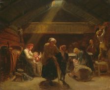 Sunday Morning in a Farmer's House, c1834-1870. Creator: Adolph Tidemand