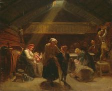 Sunday Morning in a Farmer's House, c1834-1870. Creator: Adolph Tidemand