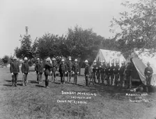 Sunday morning inspection, 1893. Creator: William Cruikshank