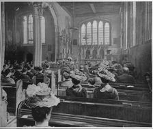 Sunday morning service in the Church of St Peter ad Vincula, London, c1903 (1903)