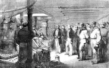 Sunday Morning Service in the Baltic Fleet, 1856. Creator: W Thomas