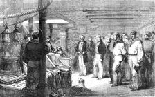 Sunday Morning Service in the Baltic Fleet, 1856. Creator: W Thomas