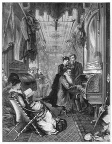 Sunday on the Union Pacific Railway USA, 1875