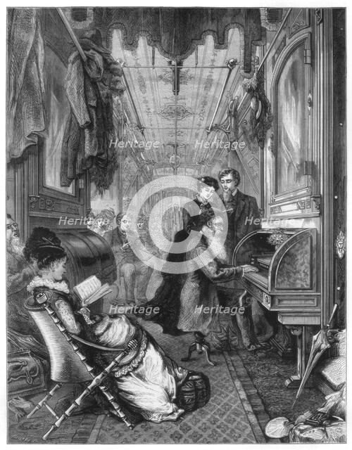 'Sunday on the Union Pacific Railway', USA, 1875. Artist: Unknown