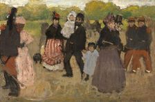 Sunday at the Bois de Boulogne, 1891. Creator: Henri Evenepoel