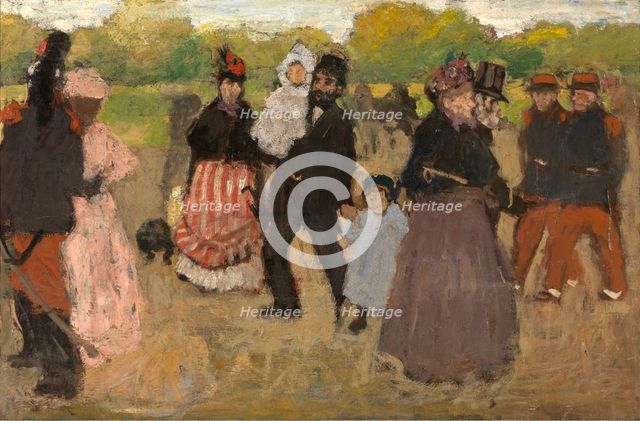 Sunday at the Bois de Boulogne, 1891. Creator: Henri Evenepoel.