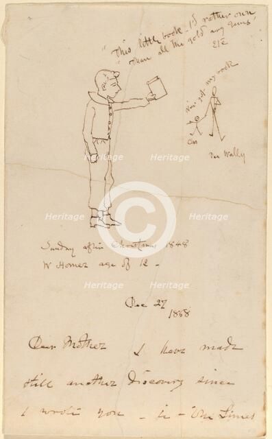 Sunday after Christmas 1848, 1868. Creator: Winslow Homer.