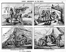 Sunday Amusements in the Mines 19th century (1937).Artist: Britton & Rey