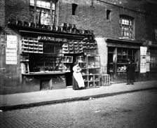 Sunday bird fair, Sclater Street, off Brick Lane, London, 1900s. Creator: John Galt