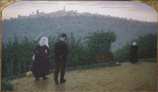 Sunday Dawn (First Mass). Creator: Morbelli, Angelo (1853-1919)