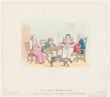 Sunday Evening, May 21, 1803., May 21, 1803. Creator: Thomas Rowlandson