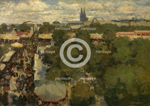 Sunday Fair at Les Invalides, 1897. Creator: Henri Evenepoel.