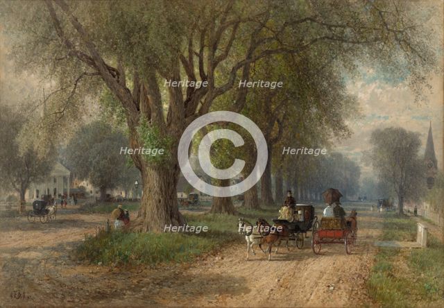 Sunday in New England, c. 1876. Creator: Albert Fitch Bellows (American, 1829-1883).
