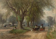 Sunday in New England, c. 1876. Creator: Albert Fitch Bellows (American, 1829-1883)