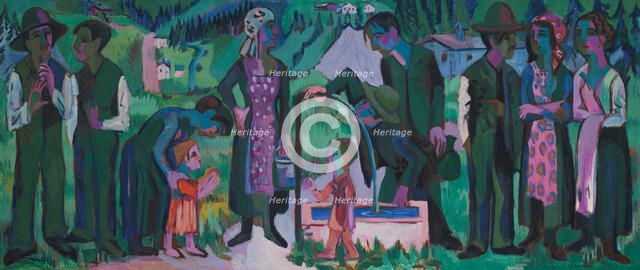 Sunday in the Alps. Scene at the Well, 1923-1925.
