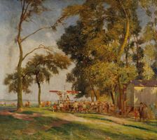 Sunday in the Lobau, 1925. Creator: Anton Hans Karlinsky