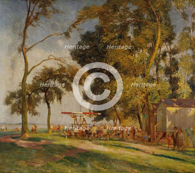 Sunday in the Lobau, 1925. Creator: Anton Hans Karlinsky.