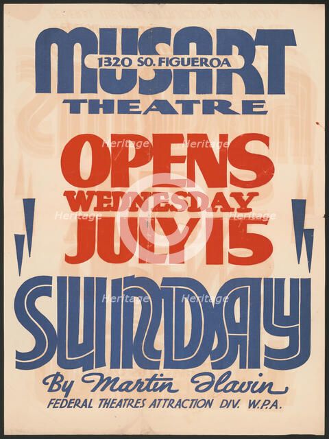 Sunday, Los Angeles, 1936. Creator: Unknown.