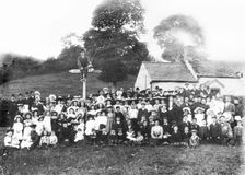 Sunday School Tea Party in Llanfyllin, Montgomeryshire. c.1910. Creator: Unknown