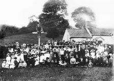 Sunday School Tea Party in Llanfyllin, Montgomeryshire. c.1910. Creator: Unknown