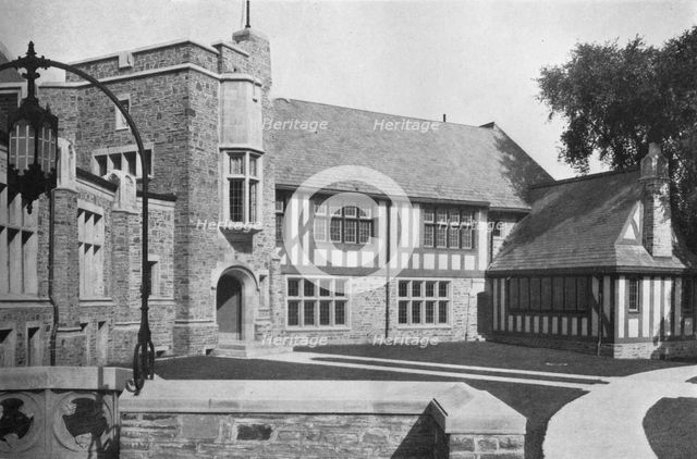 Sunday school wing from the south, 1922. Artist: Unknown.