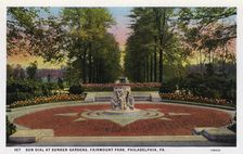 Sundial, Sunken Gardens, Fairmount Park, Philadelphia, Pennsylvania, USA, 1926