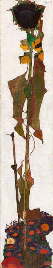 Sunflower, 1909-1910. Creator: Schiele, Egon (1890-1918)