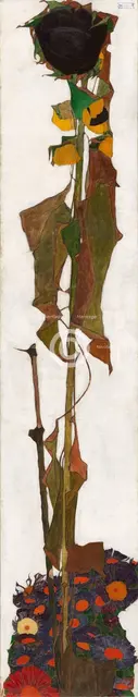Sunflower, 1909-1910. Creator: Schiele, Egon (1890-1918).