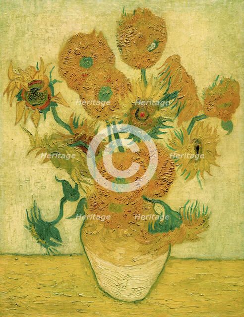 Sunflowers, 1889. Creator: Gogh, Vincent, van (1853-1890).