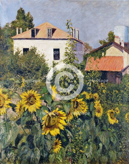 Sunflowers, Garden at Petit Gennevilliers, ca 1885.