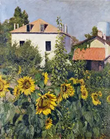 Sunflowers, Garden at Petit Gennevilliers, ca 1885