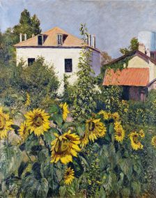 Sunflowers, Garden at Petit Gennevilliers, ca 1885