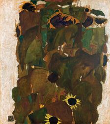 Sunflowers I, 1911. Creator: Schiele, Egon (1890-1918)