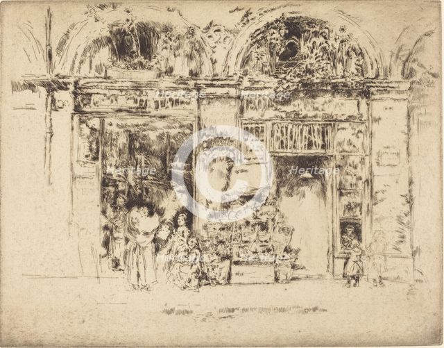 Sunflowers, Rue des Beaux-Arts, 1892/1893. Creator: James Abbott McNeill Whistler.