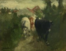 Sunken Road, c1860-1900. Creator: Jan Stobbaerts