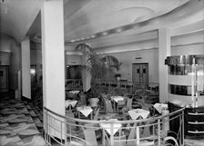 Sunken tea room in the Odeon, Rayners Lane, London, after 1936. Artist: J Maltby
