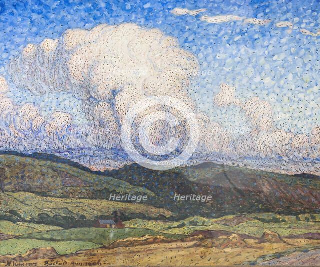 Sunlit Clouds, 1906. Creator: Nils Kreuger.