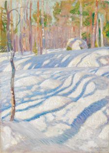 Sunlit Winter Lanscape, 1911. Creator: Pekka Halonen
