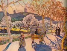 Sunlight and Almond Blossom, Ibiza 1936. Creator: Kitty Clausen