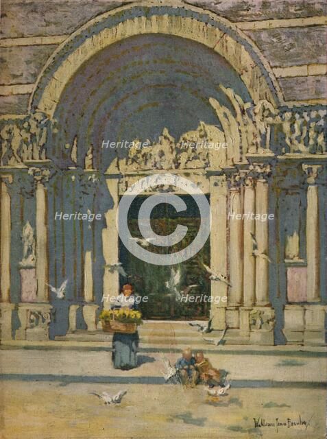 'Sunlight on St. Bartholomew's', c1917. Artist: William Jean Beauley.