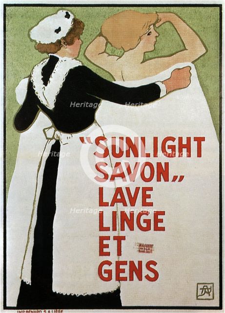 Sunlight Savon, 1910. Artist: Rassenfosse, Armand (1862-1934)