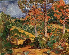 Sunlight Under the Trees 1908-1909. Artist: Louis Valtat