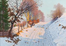 Sunny winter path. Creator: Müller-Landeck, Fritz (1865-1942)