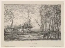 Sunset, 1859. Creator: Charles Francois Daubigny
