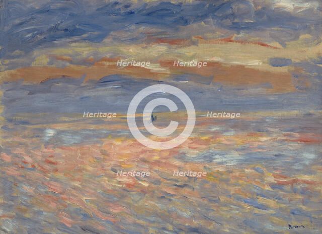 Sunset, 1879 OR 1881. Creator: Pierre-Auguste Renoir.