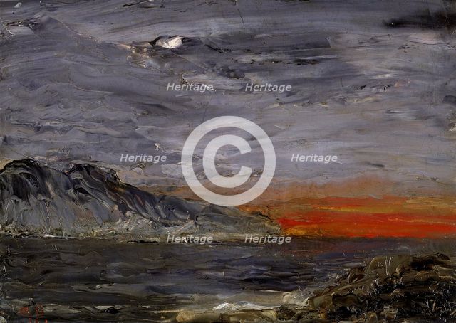 Sunset, 1892. Creator: August Strindberg.