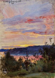 Sunset, 1893. Creator: Eero Jarnefelt