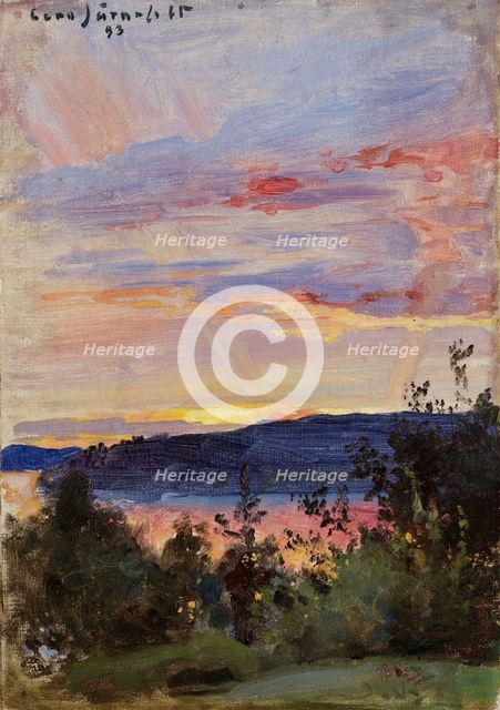 Sunset, 1893. Creator: Eero Jarnefelt.