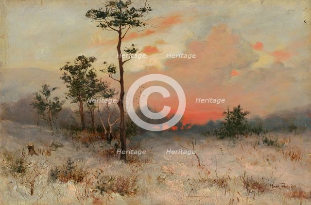 Sunset, 1901. Creator: Felicián Moczik.